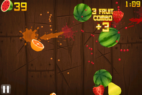 Fruit Ninja - Режим фрукты Fruit Ninja - Режим фрукты