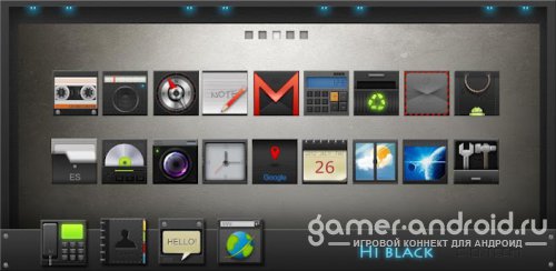 HI-Black GO LauncherEX Theme