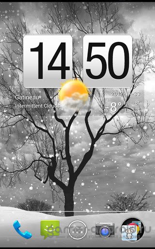 Lonely Tree Live Wallpaper - Обои с зимой