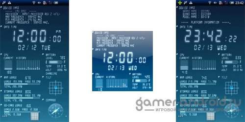 Device Info Live WallPaper - Обои с системной информацией