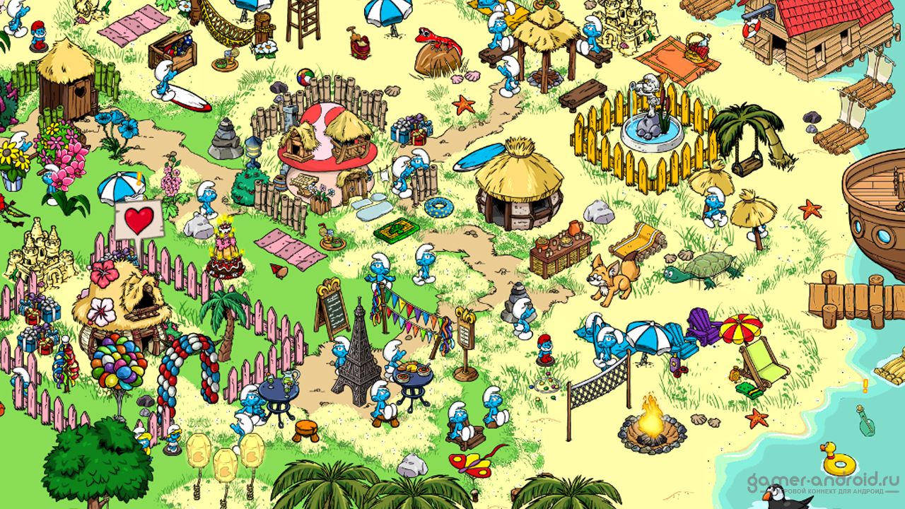 Игра где строят деревню. Smurfs Village игра. Деревня смурфиков игра. Ферма смурфиков игра. Деревня смурфиков игра 2021.