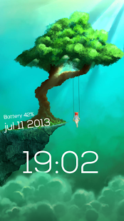 Sparky Lock Screen - экран блокировки с выбором тем