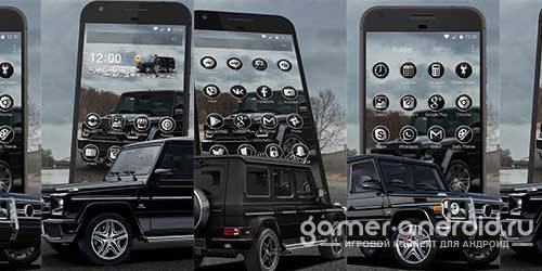 Тема с Гелендвагеном G55 AMG на Андроид